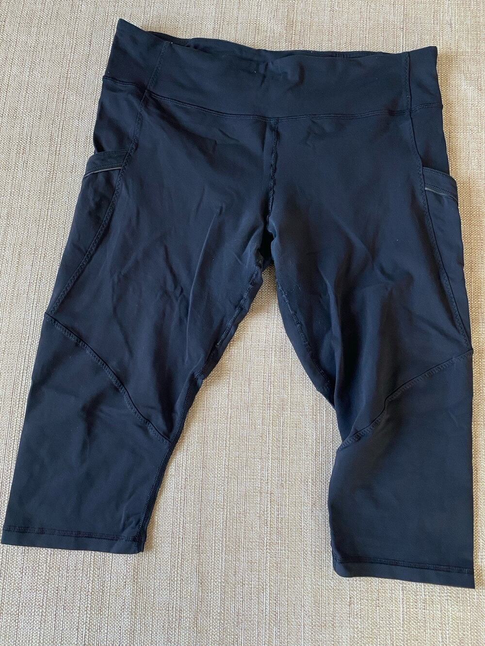 Lululemon Moves black cropped leggings 10–12